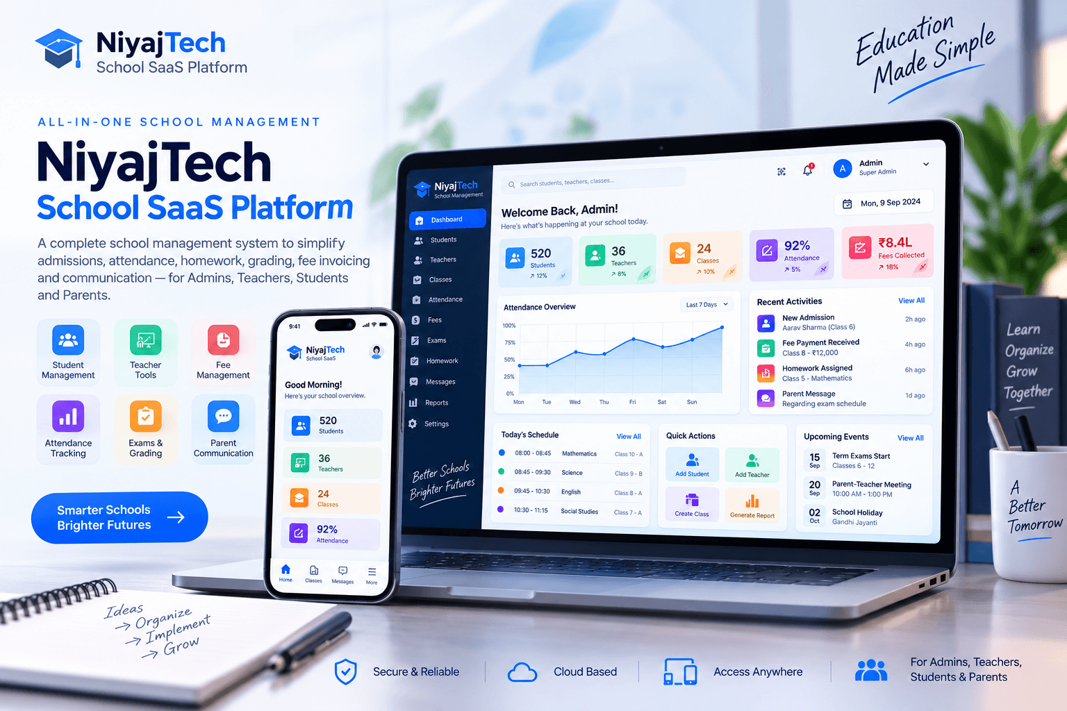 NiyajTech School SaaS Platform